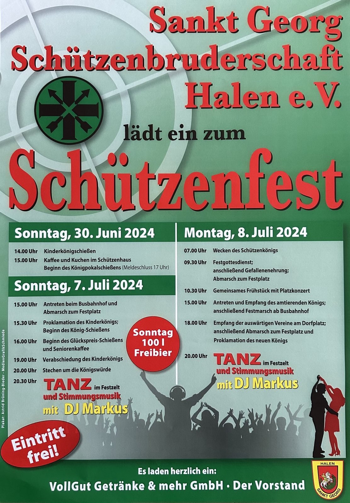 Mehr über den Artikel erfahren Schützenfest Sankt Georg Schützenbruderschaft Halen e.V.